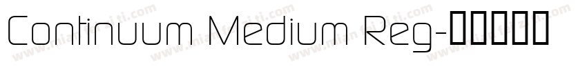 Continuum Medium Reg字体转换